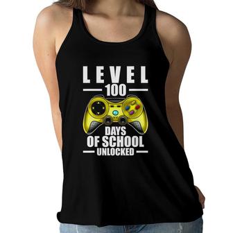 100Th Day Of School Boys 100 Days Of School Gaming Women Flowy Tank | Mazezy