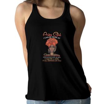 Aries Girl I Can Be Mean Women Flowy Tank | Mazezy