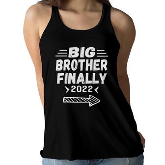 Big Brother Finally 2022 For Boys Kids Toddler Big Bro Women Flowy Tank | Mazezy