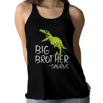 Big Brother Saurus T Rex Gift For Boy Women Flowy Tank | Mazezy