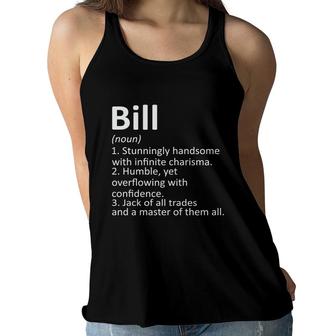Bill Definition Personalized Name Funny Birthday Women Flowy Tank