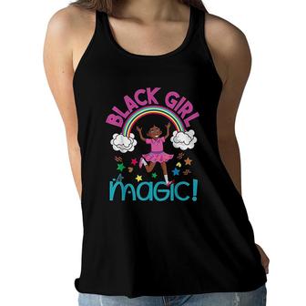 Black Girl Magic African American Women Flowy Tank | Mazezy