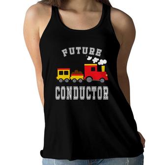 Boys' Future Train Conductor Driver Costume Women Flowy Tank | Mazezy