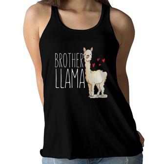 Brother Llama Matching Family Tribe Kids Son Boys Women Flowy Tank | Mazezy
