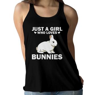Bunny For Women Girls Bunny Whisperer Rabbit Lover Stuff Women Flowy Tank | Mazezy