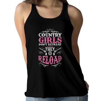 Country Girls Novelty T Cowgirl & Apparel Gift Women Flowy Tank | Mazezy