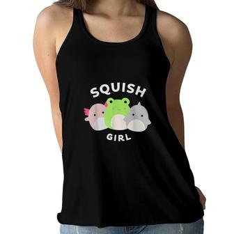 Cute Unicorn Squish Girl Squishmallow Costume Women Flowy Tank | Mazezy