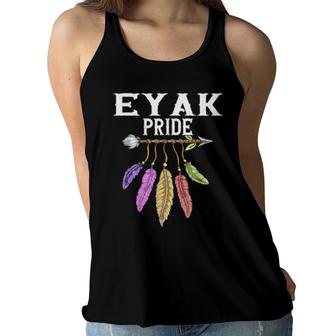 Eyak Native American Girl Eyak Female Related Women Flowy Tank | Mazezy