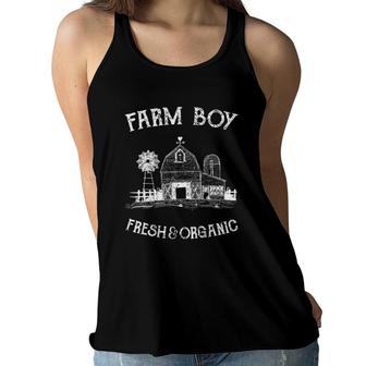 Farm Boy Fresh And Organic Women Flowy Tank | Mazezy