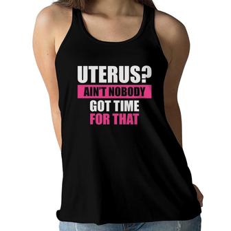 Funny Uterus For Women Girls Hysterectomy Surgery Removal Women Flowy Tank | Mazezy