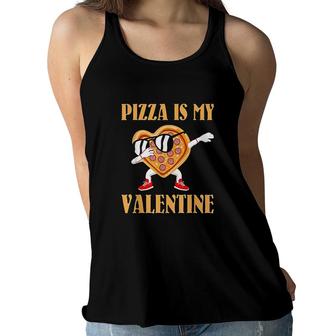 Funny Valentines Day Gifts Boys Kids Pizza Is My Valentine Women Flowy Tank - Seseable