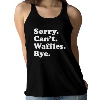 Funny Waffle Gift For Men Women Boys Or Girls Women Flowy Tank | Mazezy