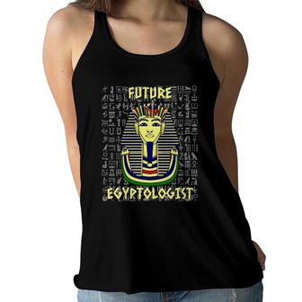 Future Egyptologist Kids Egypt Archaeologist Egyptology Women Flowy Tank | Mazezy