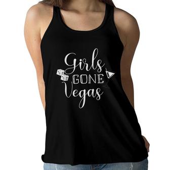 Girls Gone Vegas Las Vegas Girls Trip Vegas Birthday Style Women Flowy Tank - Seseable
