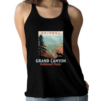 Grand Canyon National Park Arizona Vintage Style Women Flowy Tank - Seseable