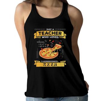 Happy Pi Day Kids Math Teachers Student Pizza Lover Pi Day Women Flowy Tank | Mazezy