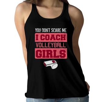 I Coach Volleyball Girls Women Team Sport Coaches Gift Idea Women Flowy Tank | Mazezy