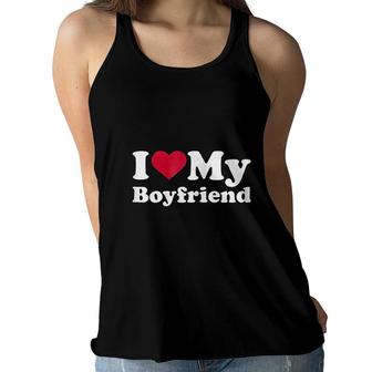 I Love My Boyfriend Women Flowy Tank | Mazezy