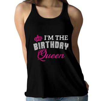 Im The Birthday Queen Couples Matching Birthday Women Flowy Tank - Seseable