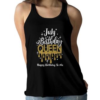 July Birthday Queen Gift For Women Girl Women Flowy Tank | Mazezy AU