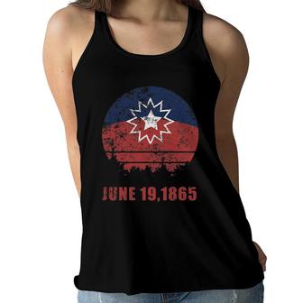 Juneteenth Freedom Day Flag Men Women Kids Youth Toddler Women Flowy Tank | Mazezy