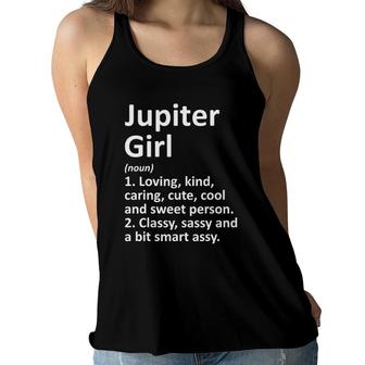 Jupiter Girl Fl Florida Funny City Home Roots Gift Women Flowy Tank | Mazezy