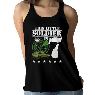 Kids 7 Years Old Soldier Birthday Military Themed Camo 7Th Gift Women Flowy Tank | Mazezy