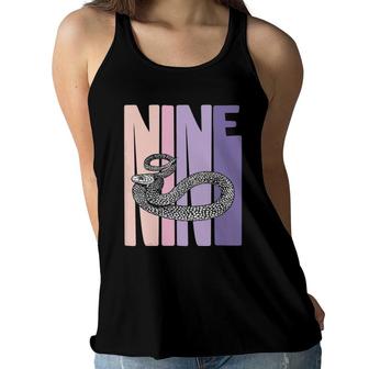 Kids 9Th Birthday Girl Snake Lover Pet Reptile 9 Years Old Women Flowy Tank | Mazezy