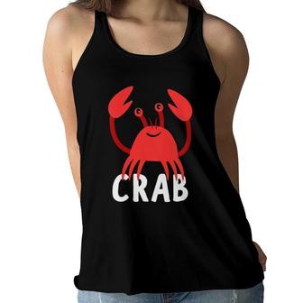 Kids Crab For Boys Or Girls Cute Crab Gift Women Flowy Tank | Mazezy UK