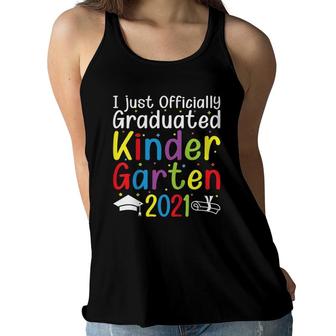 Kids I Just Officially Graduated Kindergarten 2021 Ver2 Women Flowy Tank | Mazezy