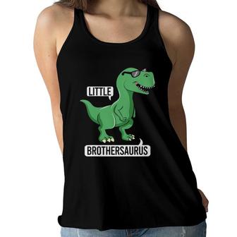 Kids Little Brothersaurus Rex Toddler Boy Dinosaur Dino Brother Women Flowy Tank | Mazezy