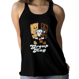 Kids Smores S'mores Group Hugs Fun Camping Food Marshmallows Women Flowy Tank | Mazezy
