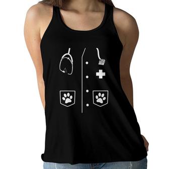 Kids Vet Costume Veterinary Nurse Veterinarian Halloween Women Flowy Tank | Mazezy