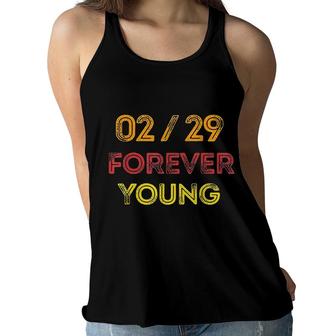 Leap Year Birthday Gift Vintage 02 29 February Leap Year Day Women Flowy Tank - Seseable