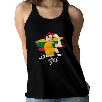 Lithuania Girl, Women Lithuanian Women Flowy Tank | Mazezy