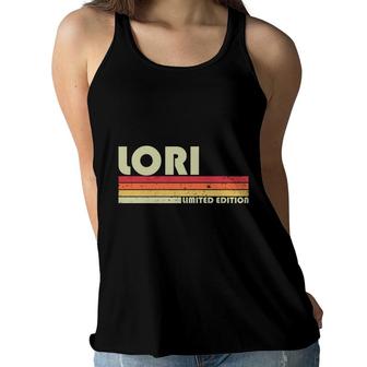 Lori Gift Name Personalized Retro Vintage 80S 90S Birthday Women Flowy Tank - Seseable