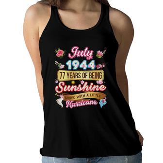 Made In July 1944 Girl 77 Years Old 77Th Birthday Sunshine Women Flowy Tank | Mazezy CA