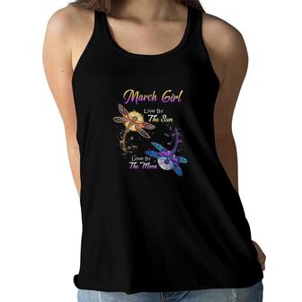 March Girl Live By The Sun Love By Moon Women Flowy Tank | Mazezy