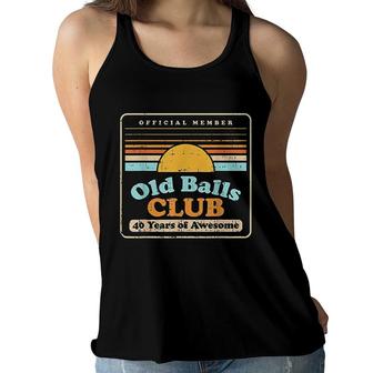 Mens Old Balls Club 40 Years Awesome Funny 40th Birthday Gift Men Women Flowy Tank - Seseable