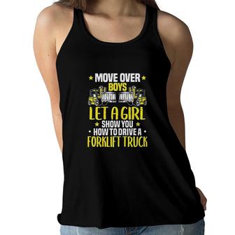 Operator Move Over Boys Forklift Driver Women Flowy Tank | Mazezy