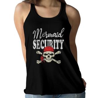 Pirate Boys Mermaid Security Pirates & Mermaids Party Gift Women Flowy Tank | Mazezy