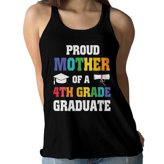 Proud Mother Of 4Th Grade Graduate Gift Graduation Women Flowy Tank - Seseable