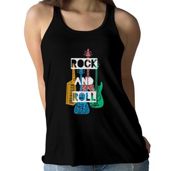 Rock & Roll Colorful Rocker Concert Children Kids Women Flowy Tank | Mazezy