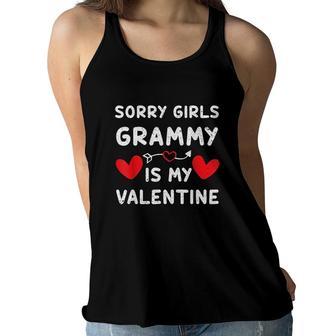 Sorry Girl Grammy Is My Valentine Women Flowy Tank | Mazezy