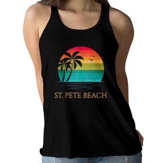 St Pete Beach Florida Vacation Family Women Men Kids Group Tank Top Women Flowy Tank | Mazezy