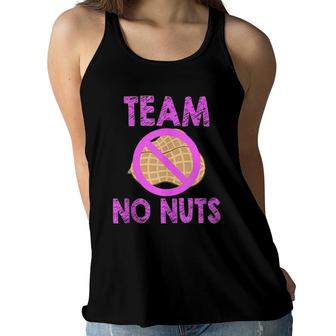 Team No Nuts Funny Team Girl Gender Reveal Women Flowy Tank | Mazezy