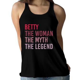 The Woman Myth Legend Personalized Name Birthday Gift Color Women Flowy Tank - Seseable