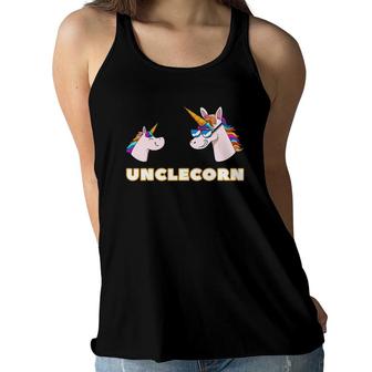 Unclecorn Uncle 1 Kid Funcle Tito Unicorn Women Flowy Tank | Mazezy