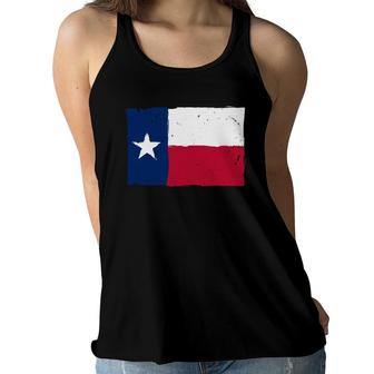 Vintage Texas Flag Taxan Usa Cowboy American State Women Flowy Tank | Mazezy