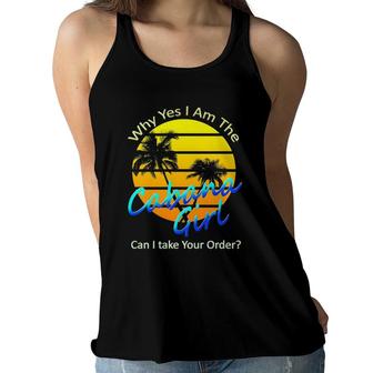 Why Yes I Am The Cabana Girl Pool Party Women Flowy Tank | Mazezy